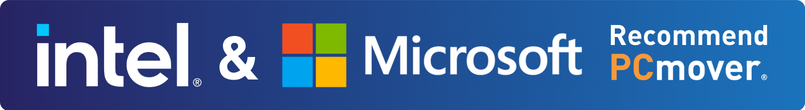 Intel & Microsoft Recommend PCmover